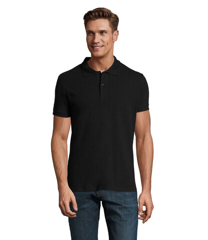 PERFECT MEN Polo 180g - Schwarz bedrucken, Art.-Nr. S11346-BK-M