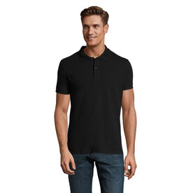 PERFECT MEN Polo 180g - Schwarz bedrucken, Art.-Nr. S11346-BK-XXL