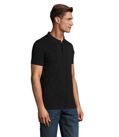 PERFECT MEN Polo 180g - Schwarz bedrucken, Art.-Nr. S11346-BK-M
