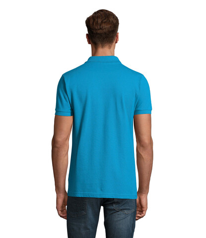 PERFECT MEN Polo 180g - Aqua bedrucken, Art.-Nr. S11346-AQ-L