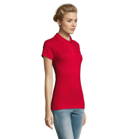 PERFECT DAMEN POLO 180g - Red bedrucken, Art.-Nr. S11347-RD-M