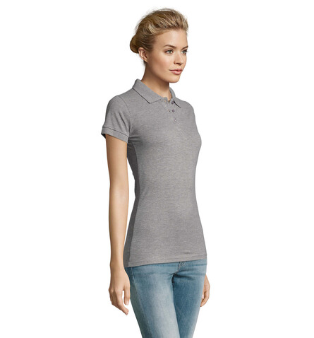 PERFECT DAMEN POLO 180g - Grau-Melange 2 bedrucken, Art.-Nr. S11347-GY-XL PERFECT DAMEN POLO 180g - Grau-Melange 2 bedrucken, Art.-Nr. S11347-GY-XL