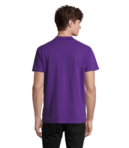 SPRING II MEN Polo 210g - Dark Purple bedrucken, Art.-Nr. S11362-DA-L