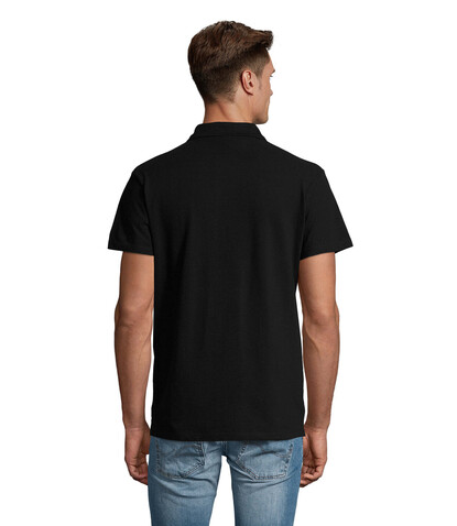SPRING II MEN Polo 210g - Schwarz bedrucken, Art.-Nr. S11362-BK-XXL