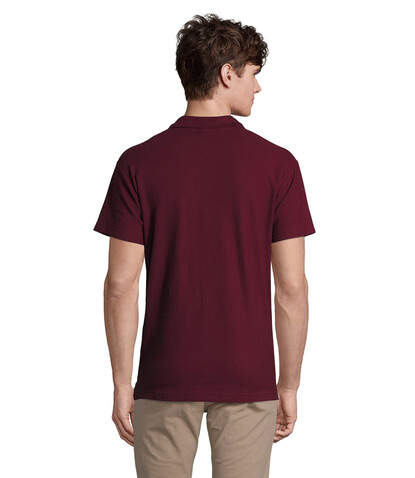 SPRING II MEN Polo 210g - Burgundy bedrucken, Art.-Nr. S11362-BG-XL