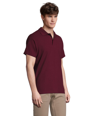 SPRING II MEN Polo 210g - Burgundy bedrucken, Art.-Nr. S11362-BG-XL
