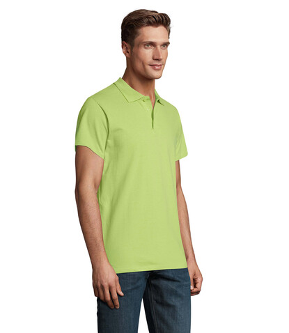 SPRING II MEN Polo 210g - Apple Green bedrucken, Art.-Nr. S11362-AG-L