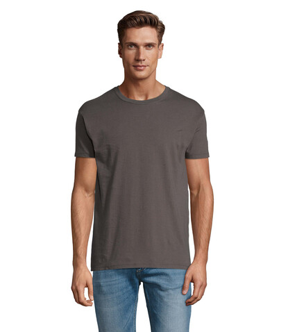 REGENT Uni T-Shirt 150g - Dunkelgrau bedrucken, Art.-Nr. S11380-DG-M
