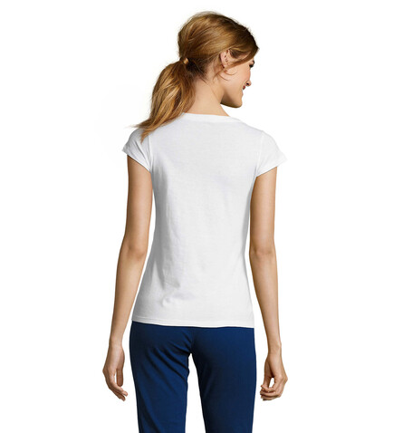 MOON DAMENT-SHIRT 150g - White bedrucken, Art.-Nr. S11388-WH-XXL