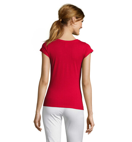 MOON DAMENT-SHIRT 150g - Red bedrucken, Art.-Nr. S11388-RD-XL