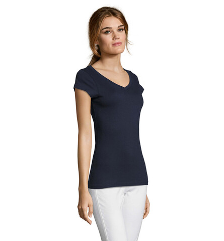 MOON DAMENT-SHIRT 150g - French Navy bedrucken, Art.-Nr. S11388-FN-3XL MOON DAMENT-SHIRT 150g - French Navy bedrucken, Art.-Nr. S11388-FN-3XL