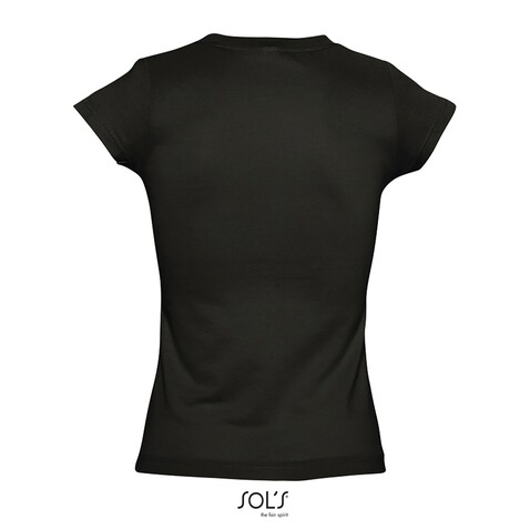 MOON DAMENT-SHIRT 150g - Deep Black bedrucken, Art.-Nr. S11388-DB-XL MOON DAMENT-SHIRT 150g - Deep Black bedrucken, Art.-Nr. S11388-DB-XL