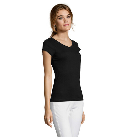 MOON DAMENT-SHIRT 150g - Deep Black bedrucken, Art.-Nr. S11388-DB-XL MOON DAMENT-SHIRT 150g - Deep Black bedrucken, Art.-Nr. S11388-DB-XL