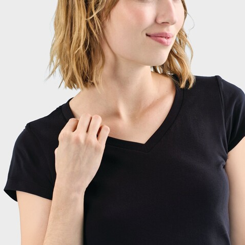 MOON DAMENT-SHIRT 150g - Deep Black bedrucken, Art.-Nr. S11388-DB-XL MOON DAMENT-SHIRT 150g - Deep Black bedrucken, Art.-Nr. S11388-DB-XL