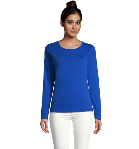 MAJESTIC DAMENT-SHIRT 150g - Royal Blue bedrucken, Art.-Nr. S11425-RB-S