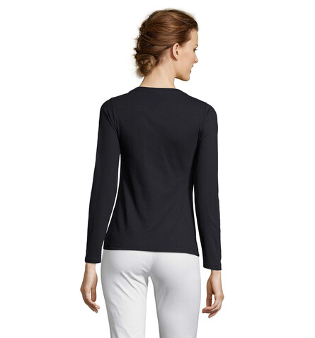 MAJESTIC DAMENT-SHIRT 150g - Navy bedrucken, Art.-Nr. S11425-NY-XL