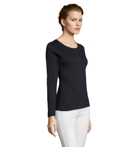 MAJESTIC DAMENT-SHIRT 150g - Navy bedrucken, Art.-Nr. S11425-NY-XL