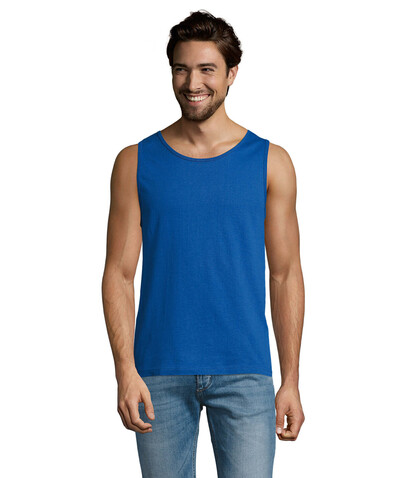 JUSTIN MEN'S TANK TOP 150 - Royal Blue bedrucken, Art.-Nr. S11465-RB-XL