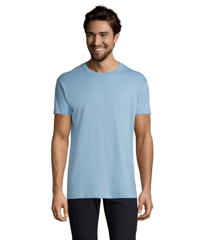 IMPERIAL MEN T-Shirt 190g - Sky Blue bedrucken, Art.-Nr. S11500-SK-S