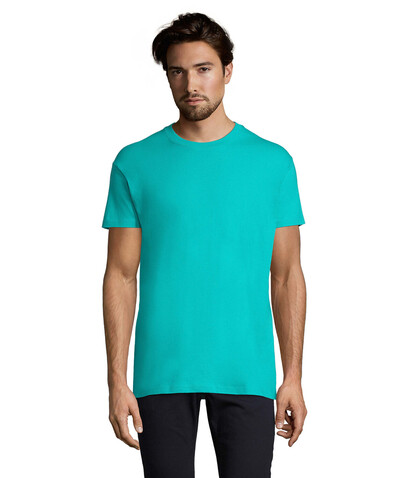 IMPERIAL MEN T-Shirt 190g - Karibik Blau bedrucken, Art.-Nr. S11500-CB-XXL