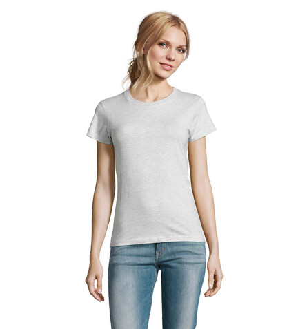 IMPERIAL WOMEN T-Shirt 190g - Ash bedrucken, Art.-Nr. S11502-AS-S