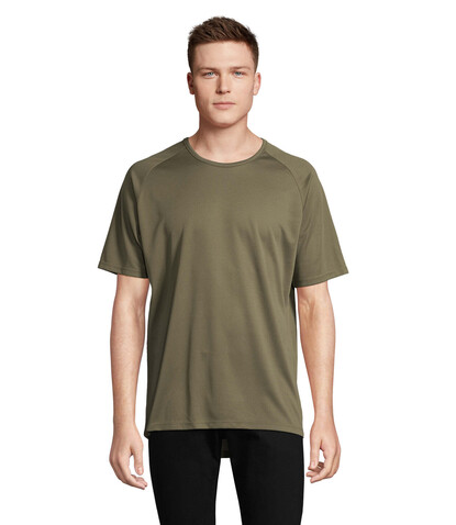 SPORTY MEN T-Shirt - Army bedrucken, Art.-Nr. S11939-AR-XXS