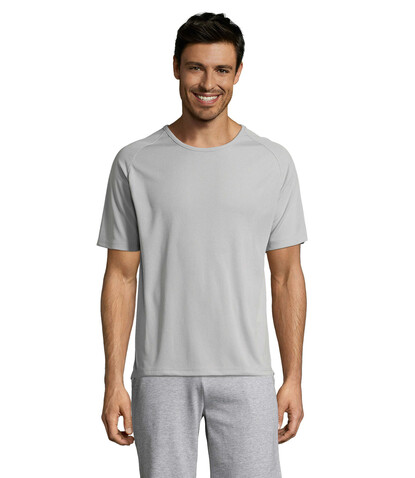 SPORTY MEN T-Shirt - Pure Grey bedrucken, Art.-Nr. S11939-PG-3XL
