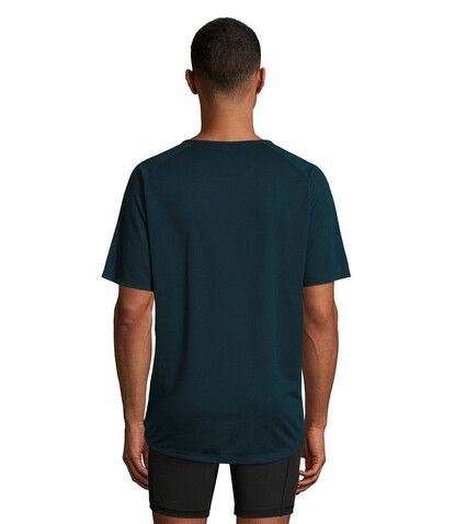 SPORTY MEN T-Shirt - Petroleum Blau bedrucken, Art.-Nr. S11939-PB-S
