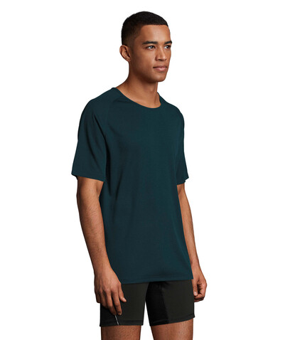 SPORTY MEN T-Shirt - Petroleum Blau bedrucken, Art.-Nr. S11939-PB-S