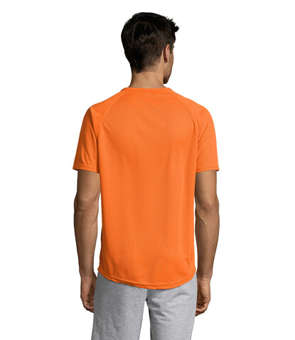 SPORTY MEN T-Shirt - Orange bedrucken, Art.-Nr. S11939-OR-XXS SPORTY MEN T-Shirt - Orange bedrucken, Art.-Nr. S11939-OR-XXS