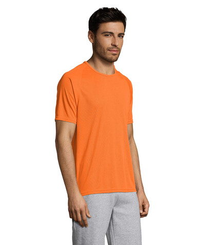 SPORTY MEN T-Shirt - Orange bedrucken, Art.-Nr. S11939-OR-XXS SPORTY MEN T-Shirt - Orange bedrucken, Art.-Nr. S11939-OR-XXS