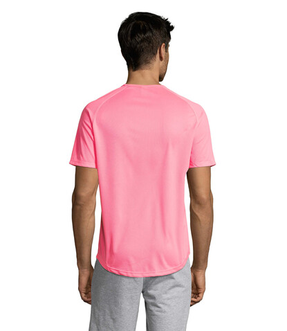 SPORTY MEN T-Shirt - Neon-Rosa 2 bedrucken, Art.-Nr. S11939-NP-XS SPORTY MEN T-Shirt - Neon-Rosa 2 bedrucken, Art.-Nr. S11939-NP-XS