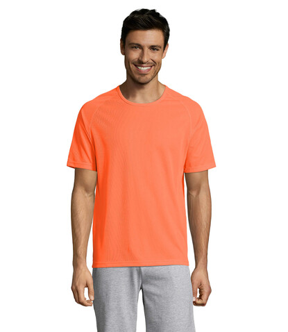 SPORTY MEN T-Shirt - Neon Orange bedrucken, Art.-Nr. S11939-NO-M SPORTY MEN T-Shirt - Neon Orange bedrucken, Art.-Nr. S11939-NO-M