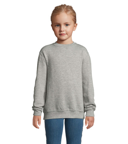 NEW SUPREME KINDER 280g - Graue Melange bedrucken, Art.-Nr. S13249-GM-XL