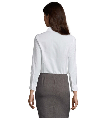 EMBASSY WOMEN SHIRT OXFORD - White bedrucken, Art.-Nr. S16020-WH-XXL EMBASSY WOMEN SHIRT OXFORD - White bedrucken, Art.-Nr. S16020-WH-XXL