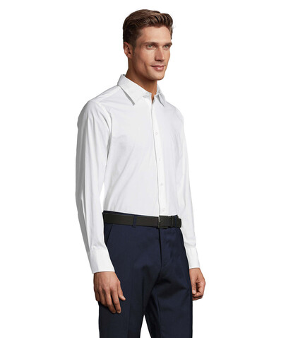 BRIGHTON herren shirt 140g - White bedrucken, Art.-Nr. S17000-WH-L