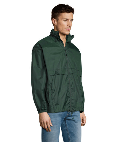 SURF Unisex Windbreaker - Forest Green bedrucken, Art.-Nr. S32000-FG-XXL