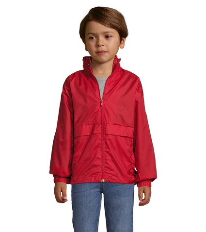 SURF KIDS WINDBREAKER 210g - Red bedrucken, Art.-Nr. S32300-RD-XL