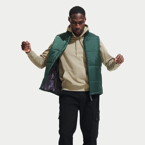 WARM MEN Bodywarmer - Forest Green bedrucken, Art.-Nr. S44002-FG-M