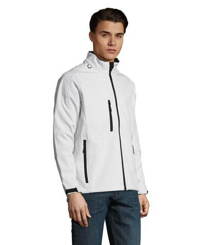 RELAX HERREN JACKE 340g - White bedrucken, Art.-Nr. S46600-WH-XXL RELAX HERREN JACKE 340g - White bedrucken, Art.-Nr. S46600-WH-XXL