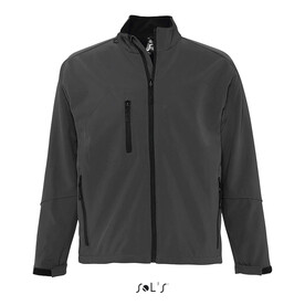 RELAX HERREN JACKE 340g - Anthrazitgrau bedrucken, Art.-Nr. S46600-CR-4XL