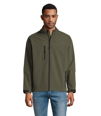 RELAX HERREN JACKE 340g - Army bedrucken, Art.-Nr. S46600-AR-XXL