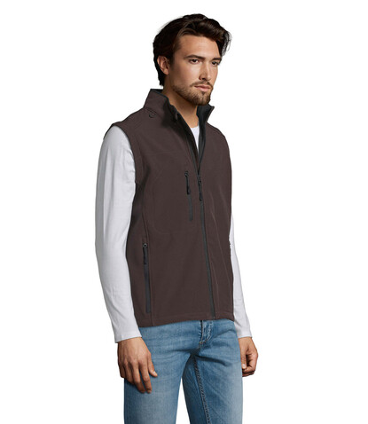 RALLYE MEN SOFTSHELL JACKET - Dark Chocolate bedrucken, Art.-Nr. S46601-DC-L