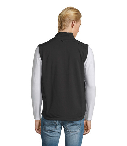 RALLYE MEN SOFTSHELL JACKET - Schwarz bedrucken, Art.-Nr. S46601-BK-3XL