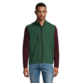 RALLYE MEN SOFTSHELL JACKET - Bottle Green bedrucken, Art.-Nr. S46601-BO-XXL