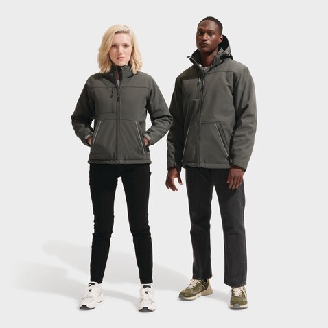 ROCK MEN WINTER SOFTSHELL - Anthrazitgrau bedrucken, Art.-Nr. S46604-CR-3XL ROCK MEN WINTER SOFTSHELL - Anthrazitgrau bedrucken, Art.-Nr. S46604-CR-3XL