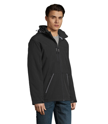 ROCK MEN WINTER SOFTSHELL - Schwarz bedrucken, Art.-Nr. S46604-BK-3XL ROCK MEN WINTER SOFTSHELL - Schwarz bedrucken, Art.-Nr. S46604-BK-3XL