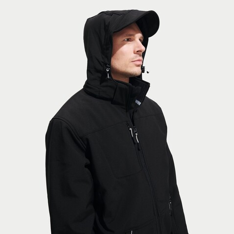 ROCK MEN WINTER SOFTSHELL - Schwarz bedrucken, Art.-Nr. S46604-BK-3XL ROCK MEN WINTER SOFTSHELL - Schwarz bedrucken, Art.-Nr. S46604-BK-3XL