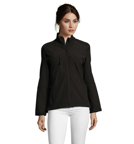 ROXY DAMEN JACKE 340g - Schwarz bedrucken, Art.-Nr. S46800-BK-L