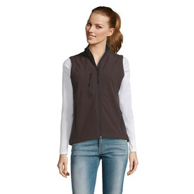 RALLYE WOMEN SOFTSHELL - Dark Chocolate bedrucken, Art.-Nr. S46801-DC-L